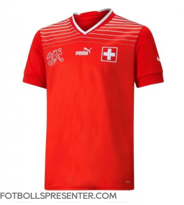 Schweiz Hemma Matchtröja VM 2022 Kortärmad